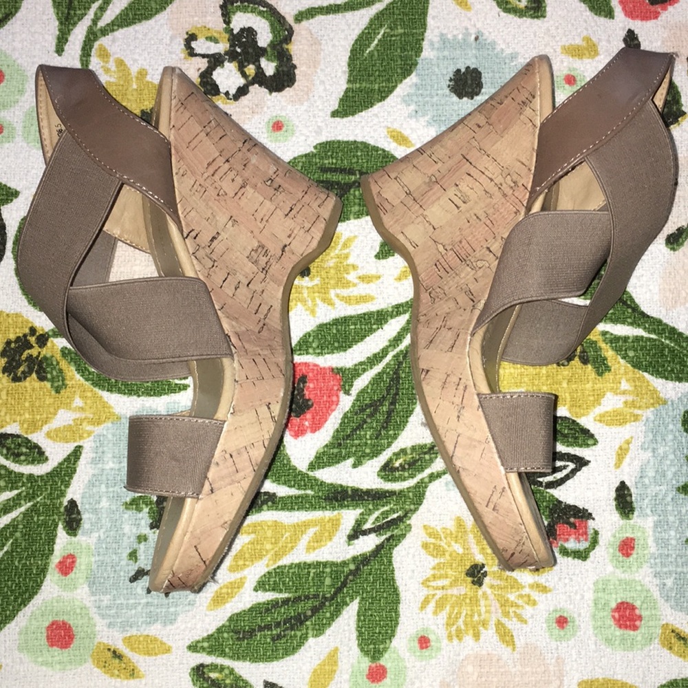 Taupe Colored Wedges